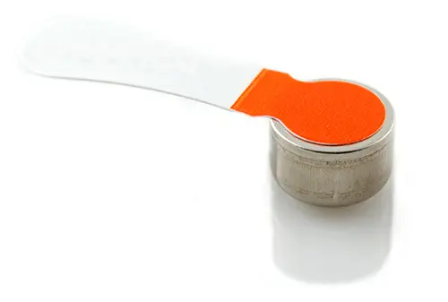 hearing aid battery with orange tab - Size 13